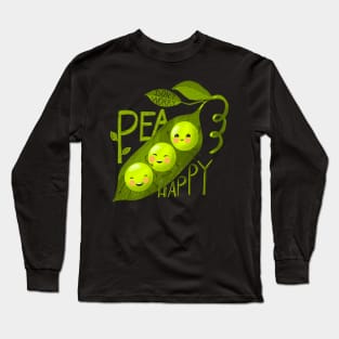 Pea happy Long Sleeve T-Shirt